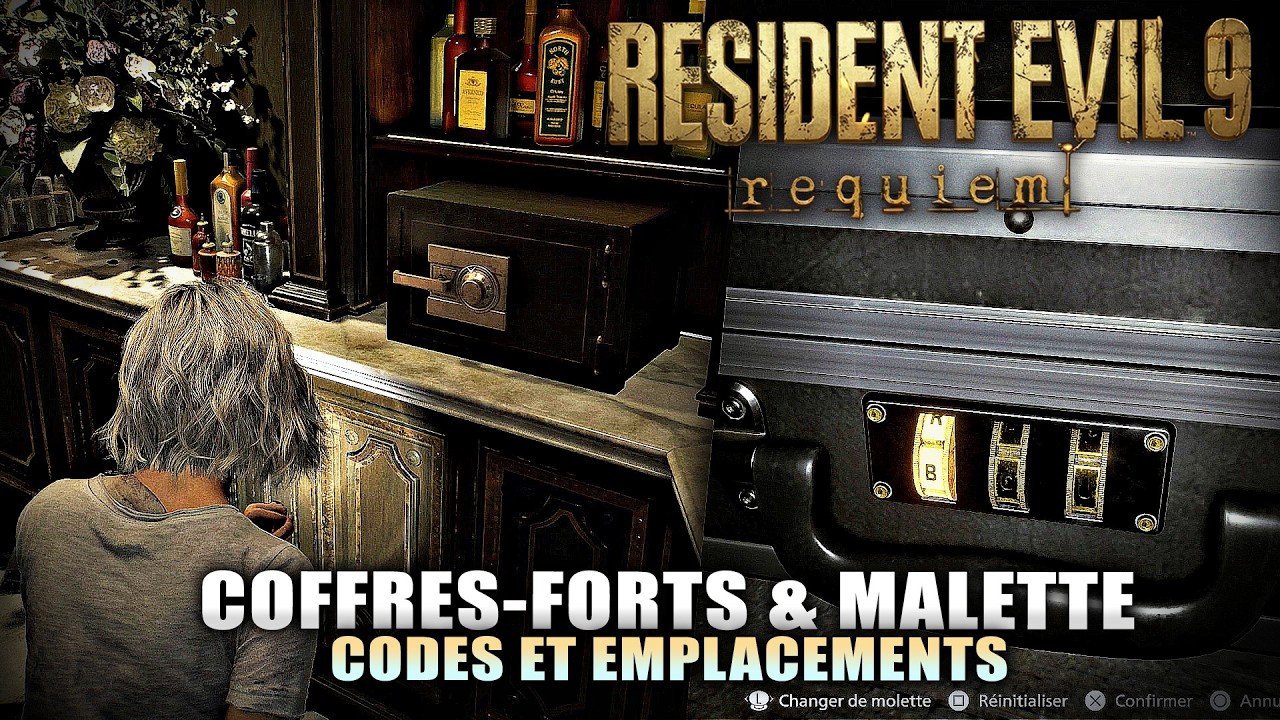 Resident Evil 9 Requiem : Code des TOUS les Coffres-forts et Malette (Solution) Coffres pas si forts