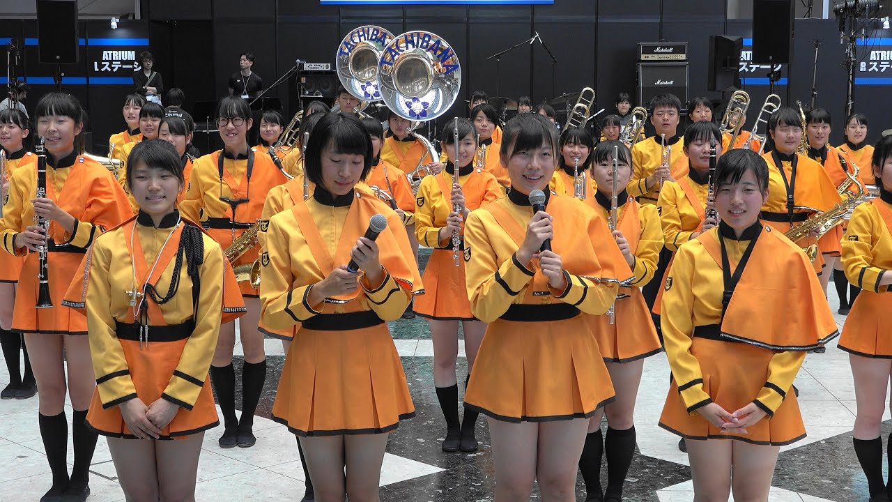 京都橘高校吹奏楽部 マーチングパフォーマンス 2018楽器フェア「Left camera Ver」「4ｋ」Kyoto Tachibana SHS Band
