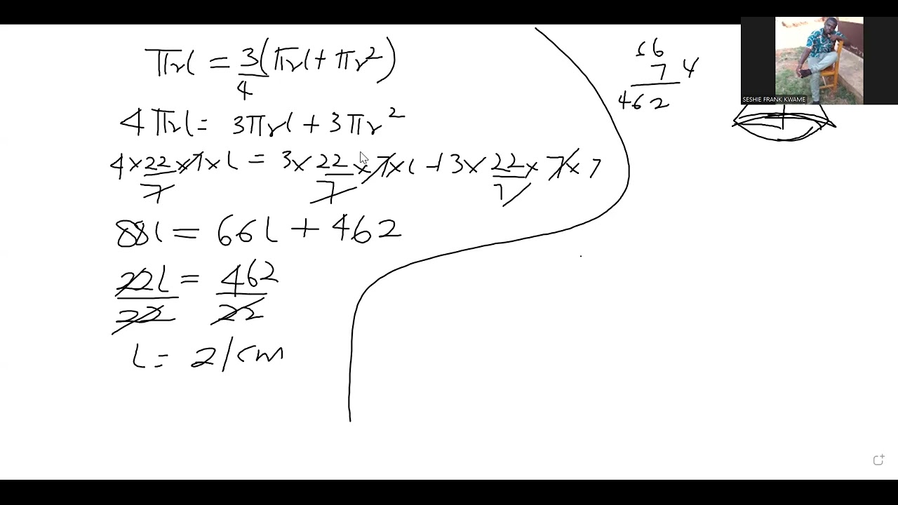 Core Maths JAN FEB 2026- Question 3 Alternative