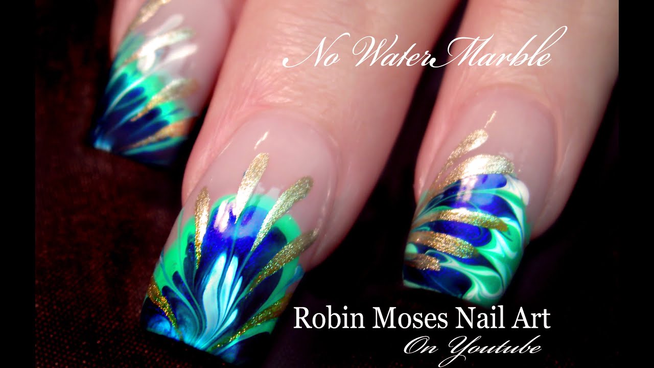 No Water Needed - 3 DIFFERENT Marble nail art Tutorials