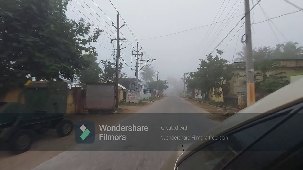 Heading to Chirala from Bapatla with full of Fogg - Early Morning