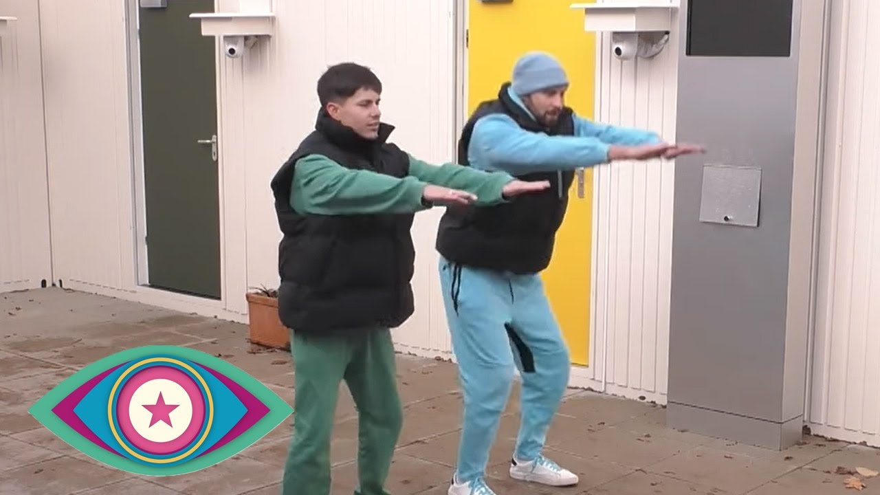 Dominik motiviert Marco zum Innenhof-Sport! | Promi Big Brother 2023 | SAT.1