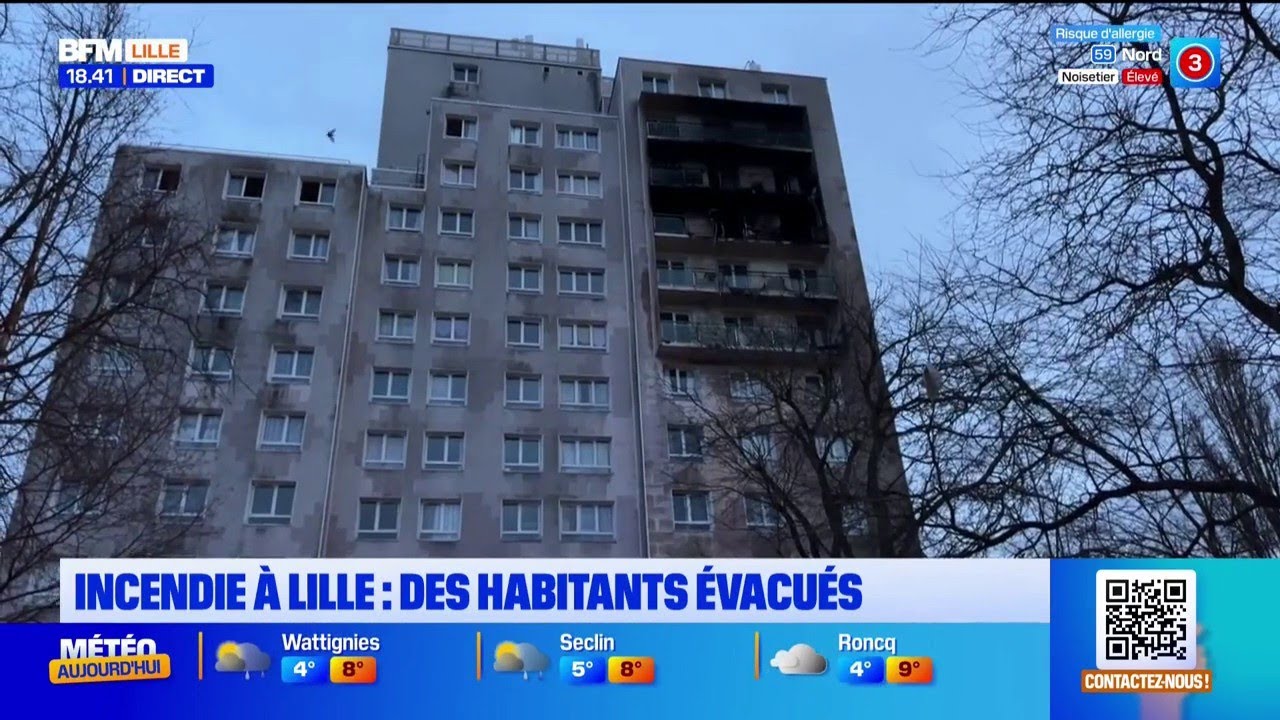 Incendie &agrave; Lille : pas de bless&eacute;