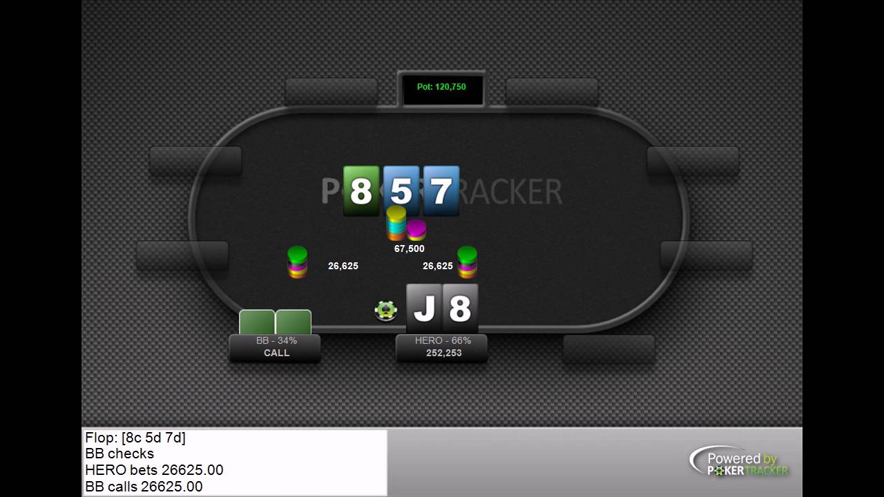 PokerTracker Playback - 888 Poker Hand #645250736
