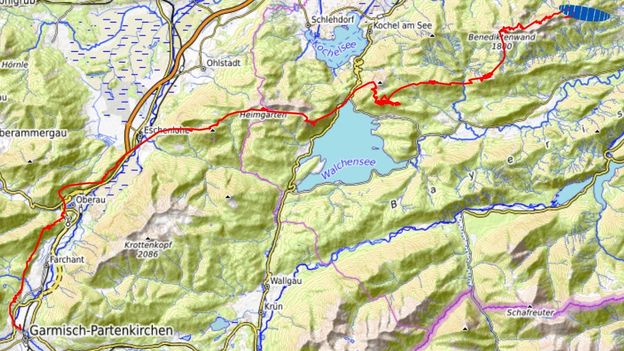 XC Paragliding from Brauneck to Garmisch on 16 08 2022