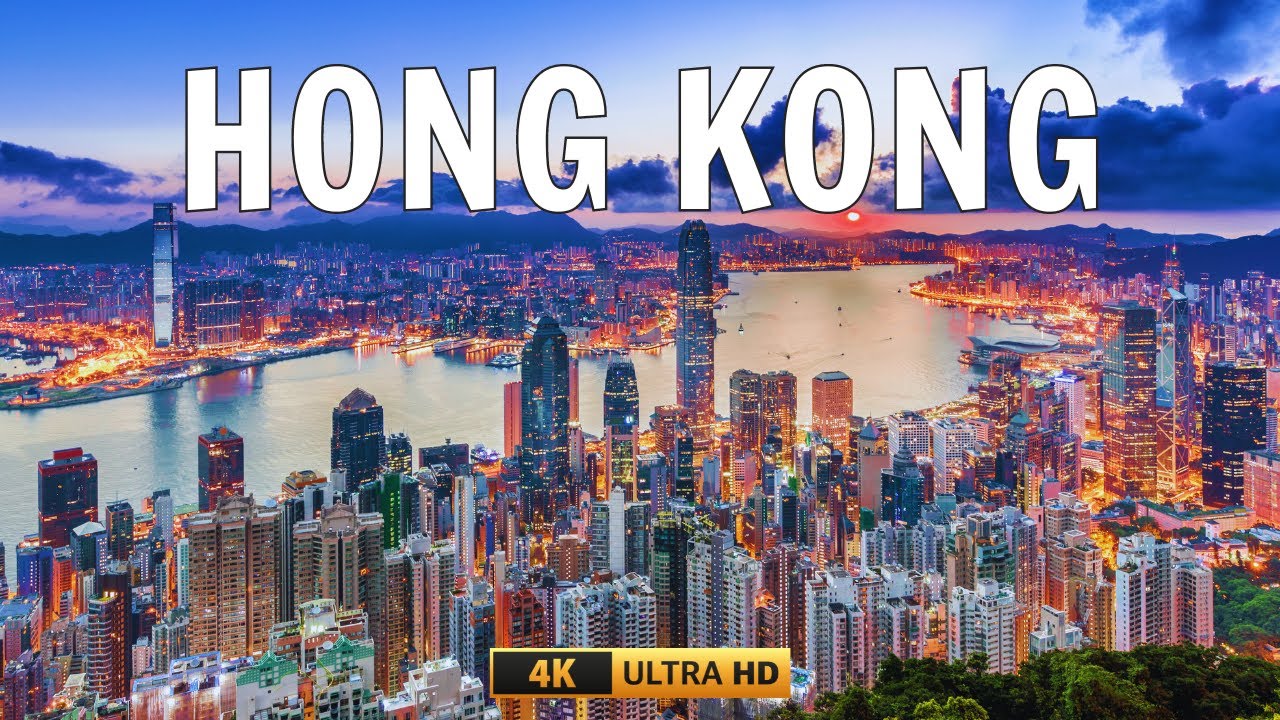 Hong Kong Cityscape from Victoria Peak | Video By Drone 4K 60FPS