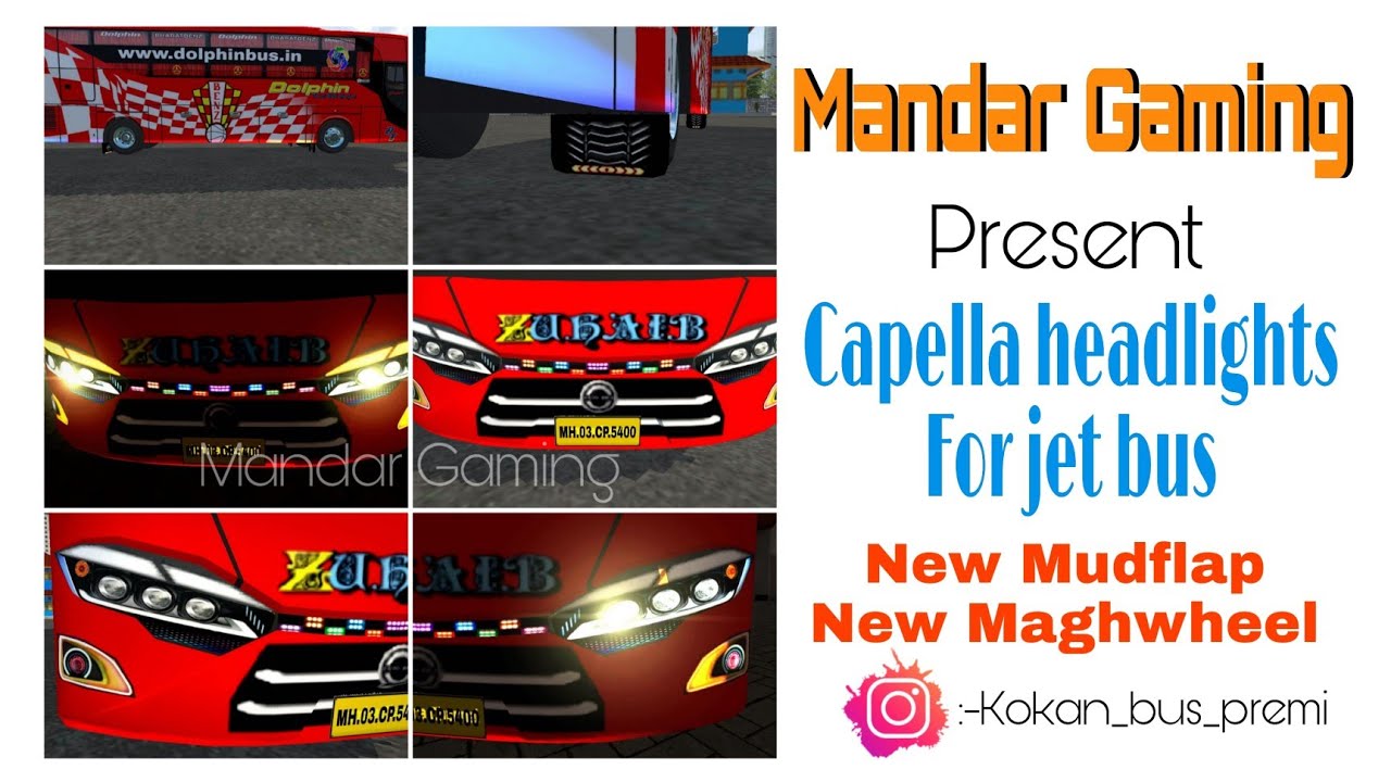 Capella headlights for jet bus | free download | bussid