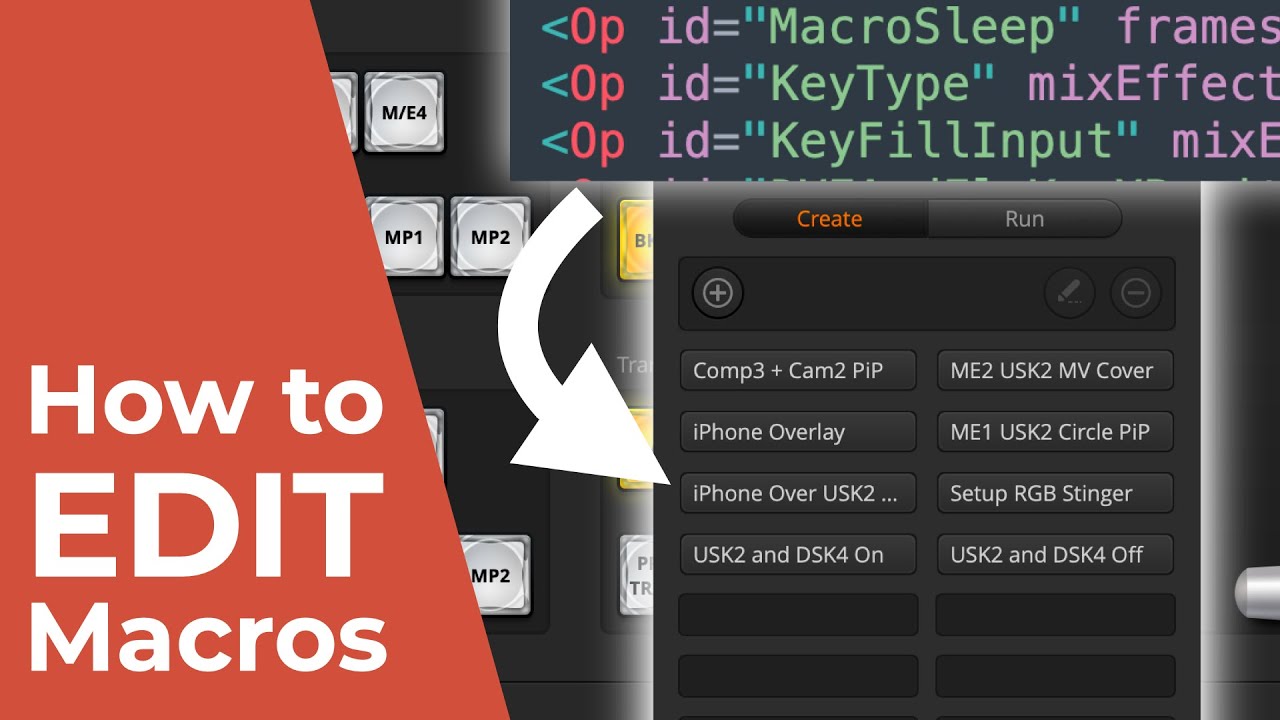 How to edit macros on the ATEM Mini