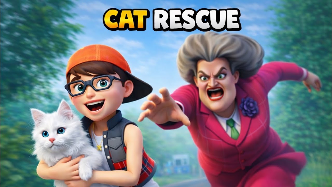 CAT RESCUE FOR SCARY TEACHER 👩‍🏫 