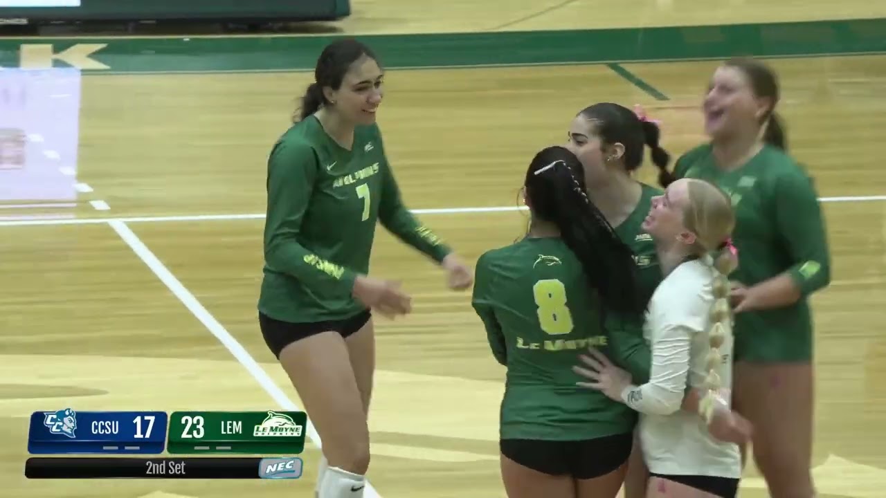 LeMoyne College Women's Volleyball Highlights vs. CCSU 10/25/25