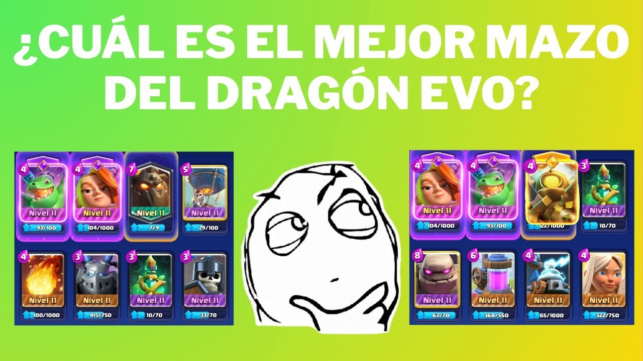 ¿Cuál es el mejor mazo del Bebé dragón evo en Clash Royale?