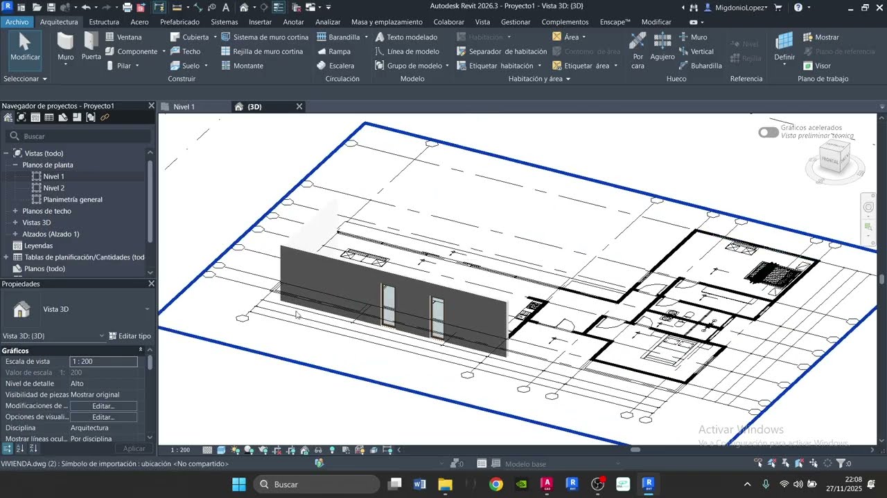 COMO INSERTAR PLANTAS DE AUTOCAD DENTRO DE   REVIT