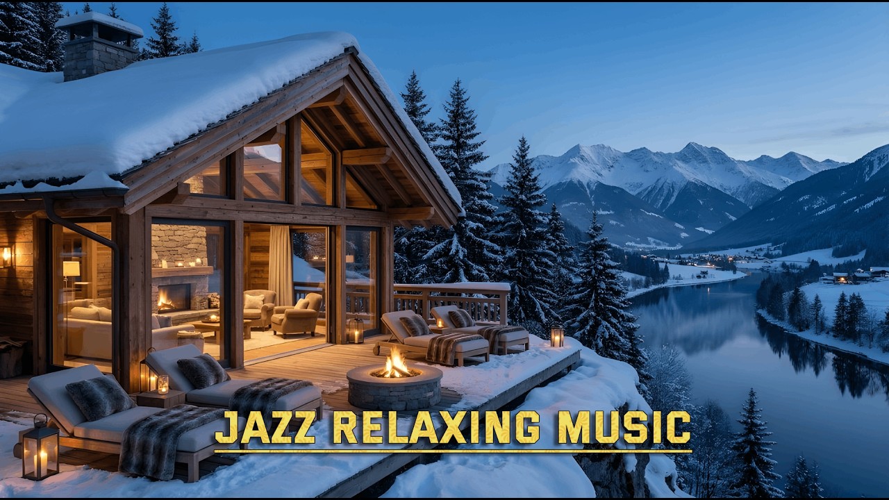 Jazz Relaxing Music & Cozy Winter Coffee Shop Ambience Smooth Piano Jazz Music for Studying, Work