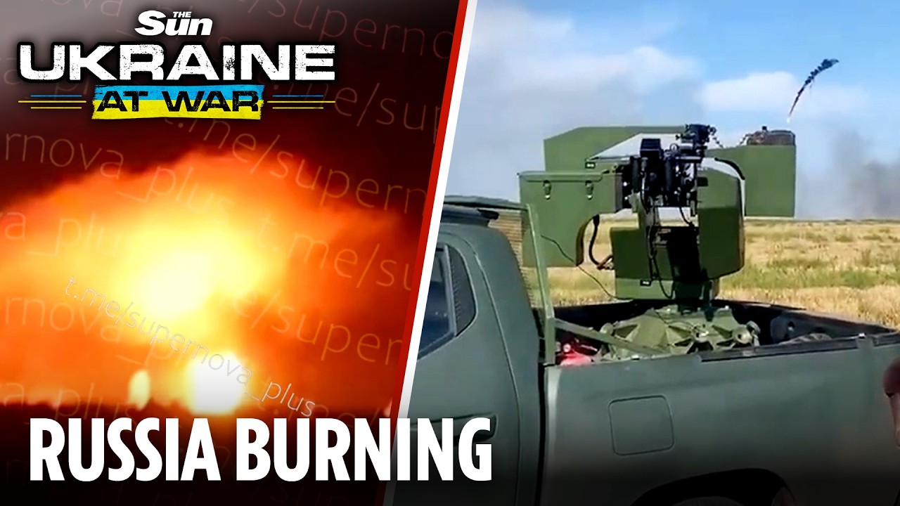 Massive Ukrainian strikes wipe out Russian oil depots as secret frontline raid footage emerges