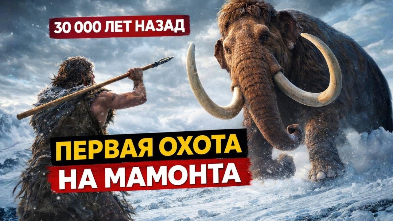Первая охота на мамонта: как люди победили гиганта ледникового периода