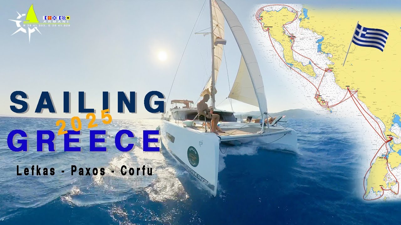 🇬🇷 Sailing Greece 2025&ndash; From Lefkada to Corfu | Logbook of Memories | 4K