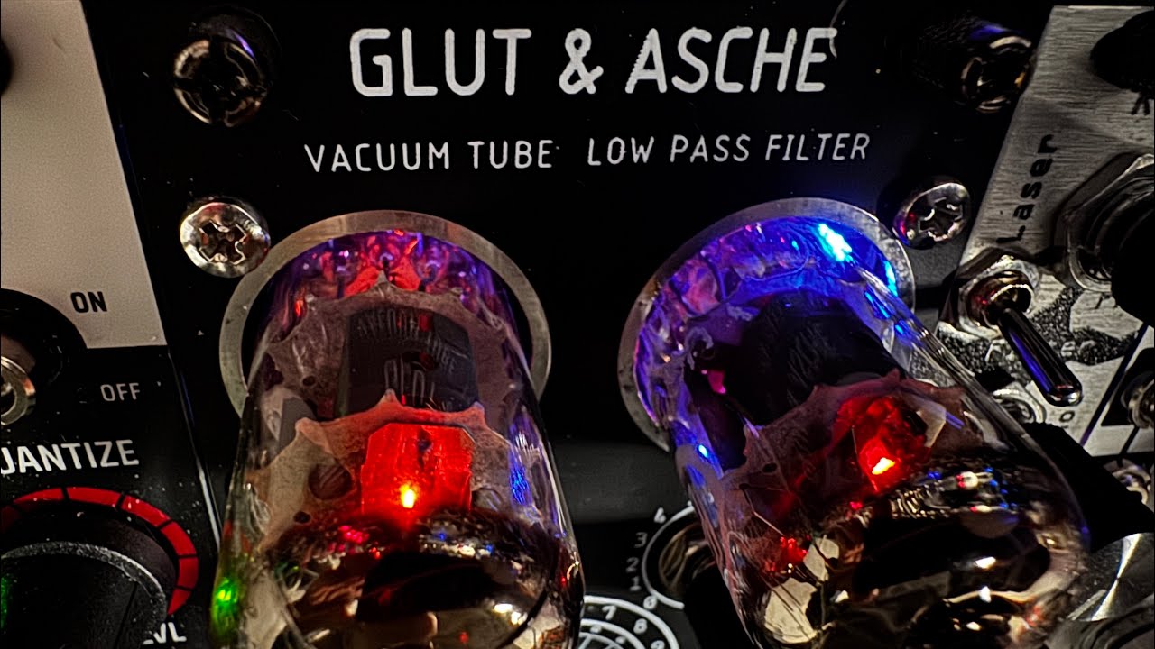 Orpho Glut And Asche - Pure Tube VCF vs Opamp VCF+TubeDistortion (100Grit+Strakal Orsel) - Eurorack