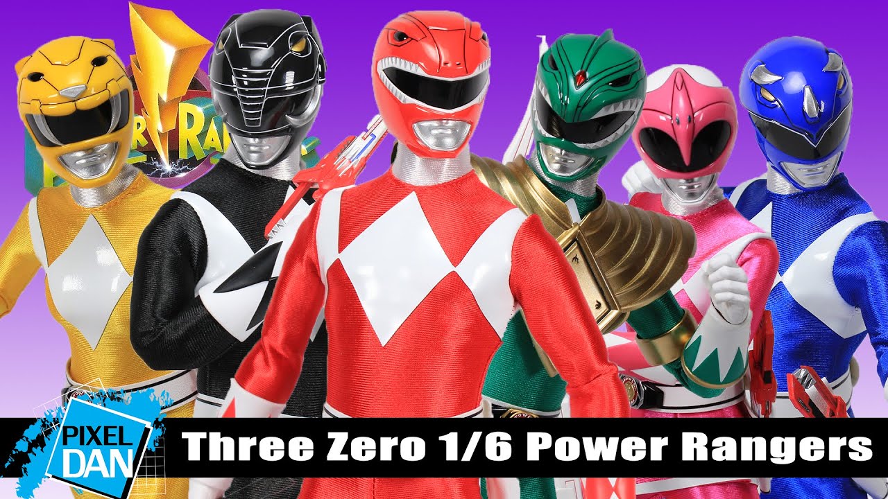 Mighty Morphin Power Rangers Threezero 1/6 Scale Figures Review