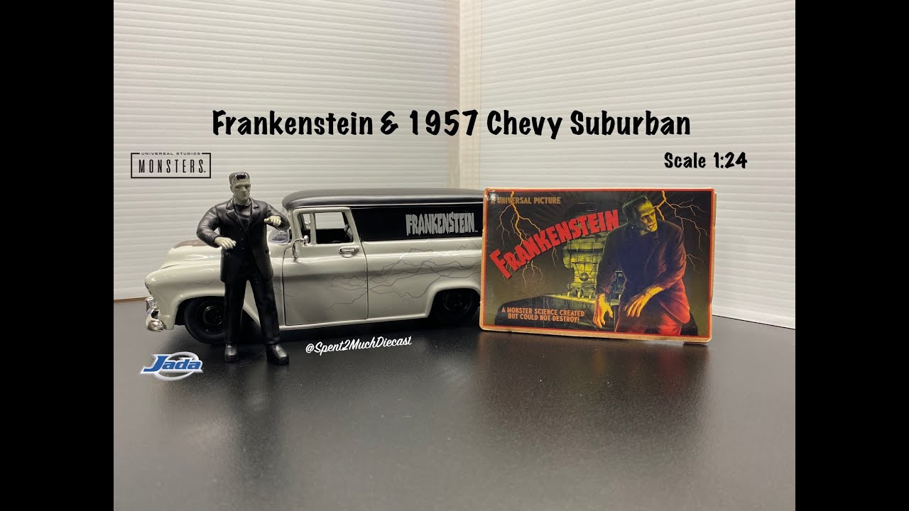 Frankenstein & 1957 Chevy Suburban by Jada | Universal Monsters | Hollywood Rides | Diecast Unboxing