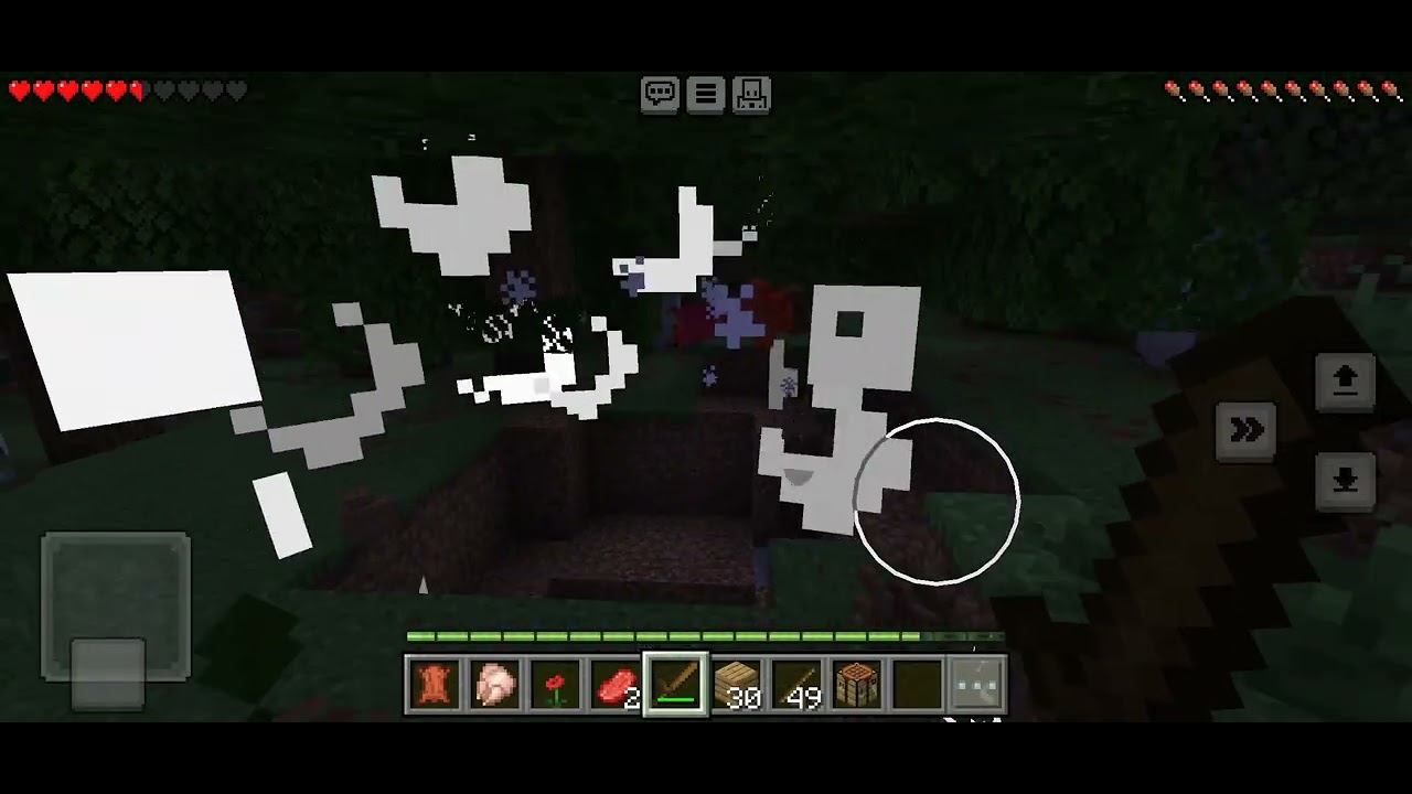 Me surviving in minecraft 