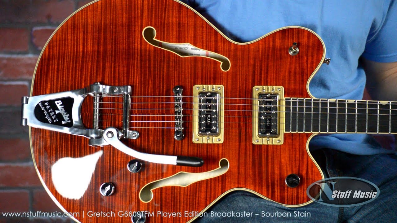 Gretsch G6609TFM Players Edition Broadkaster - Bourbon Stain