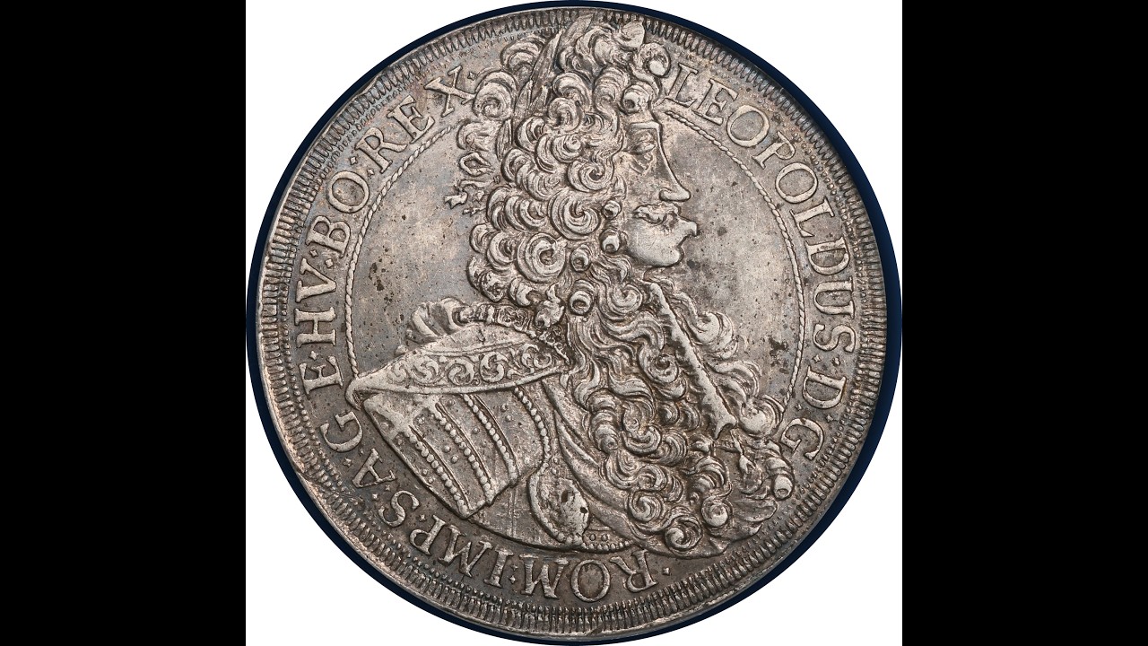 1705 Austria Vienna Thaler Silver PCGS AU58 Hogmouth