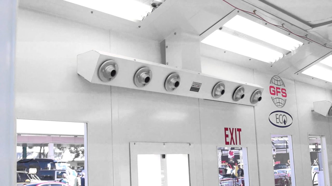 How Does AdvanceCure Dry Waterborne Paints? GFS Paint Booth at SEMA 2012