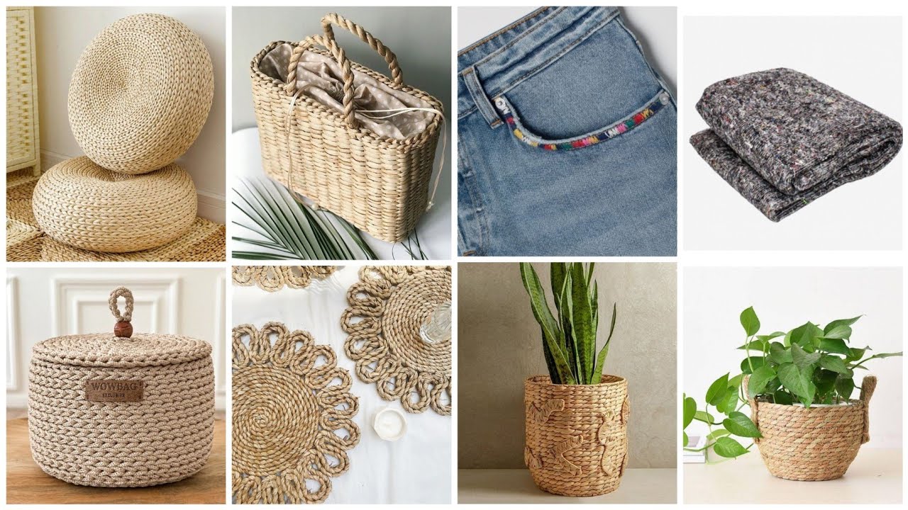 أفكار 💡عندك خيوط او قماش اصنعي ديكورات و منظمات #diy#craft