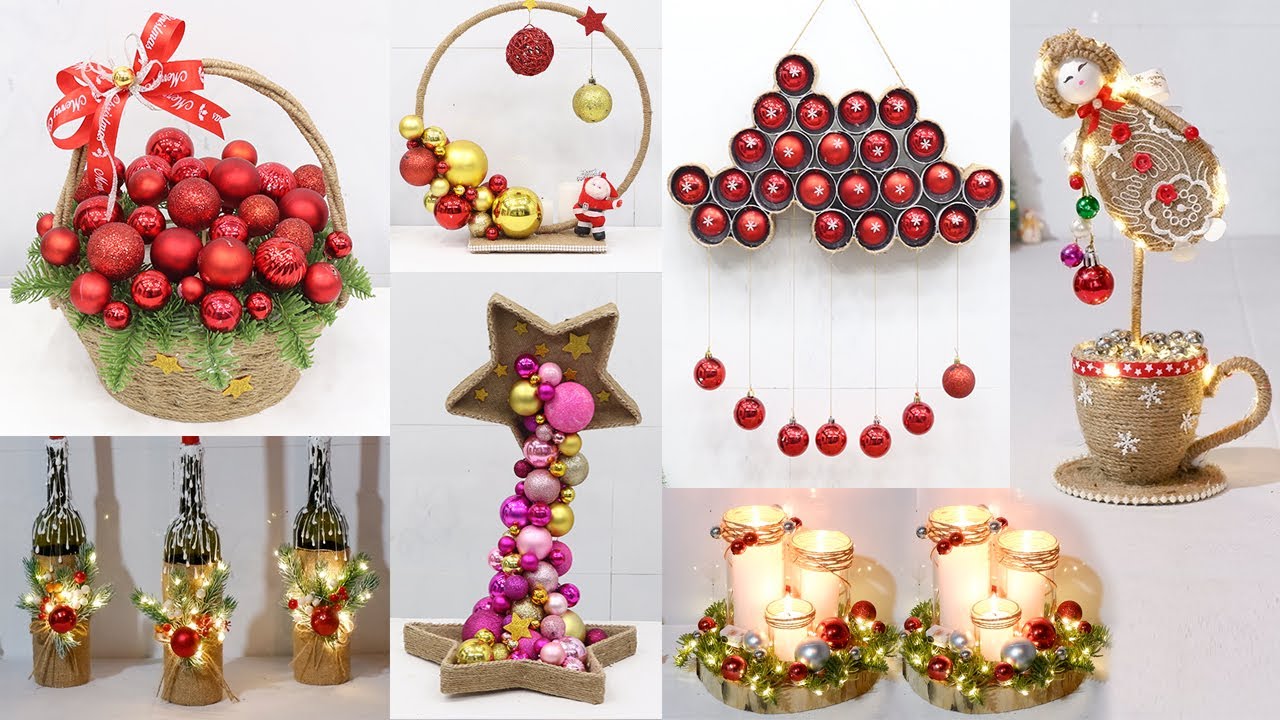 10 Jute craft Christmas decorations ideas, Christmas decoration ideas