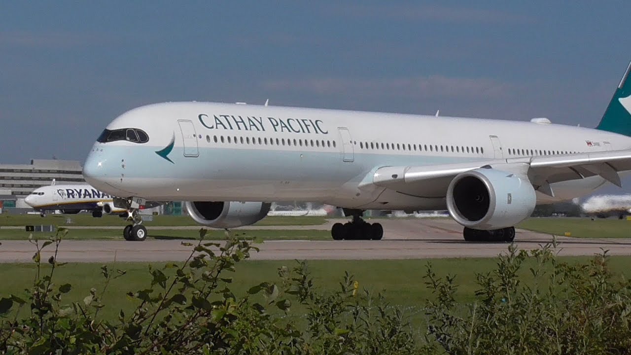 14 Engine Spool Ups - CLOSE UP Afternoon Takeoffs - Manchester Airport