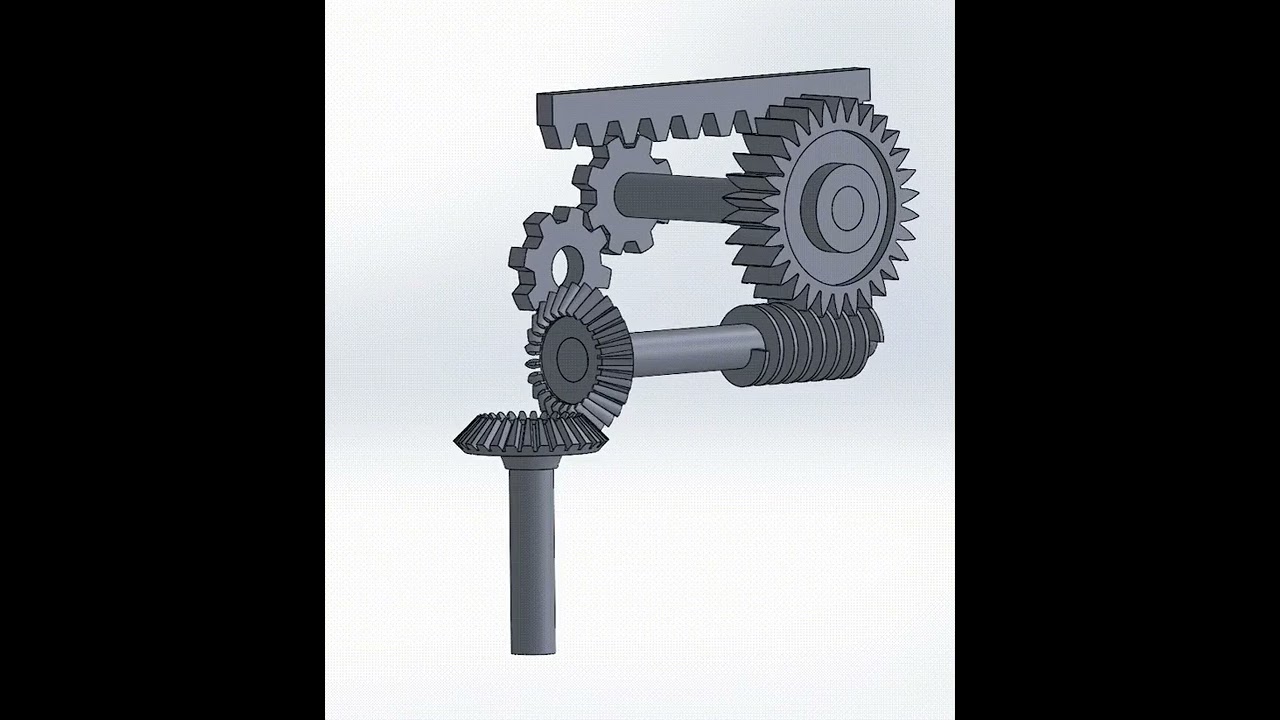 Gear System Visualization via Solidworks