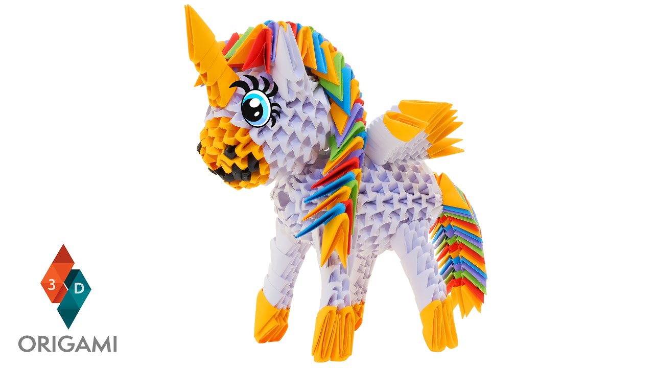 3D Origami - Unicorn - Tutorial