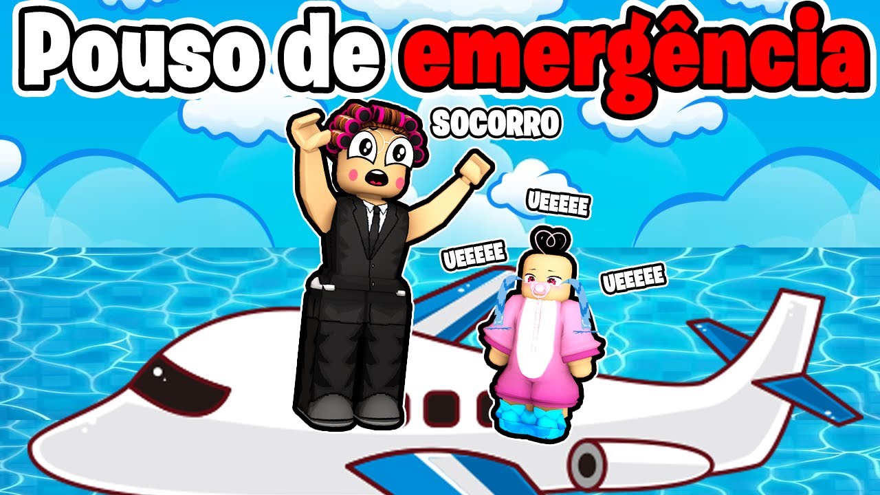 😢O AVIÃO DA VOVÓ E KATY CAIU NO MAR - ROBLOX