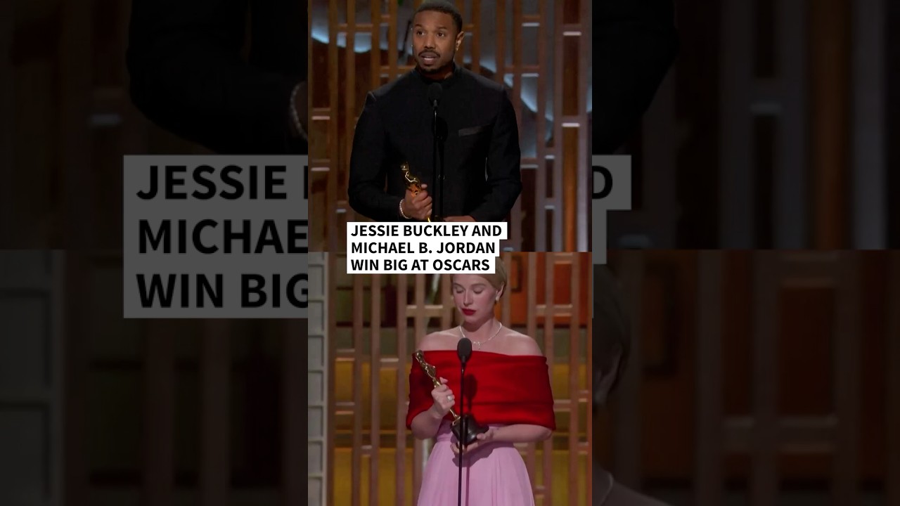 Jessie Buckley and Michael B. Jordan win big at Oscars | AFP
