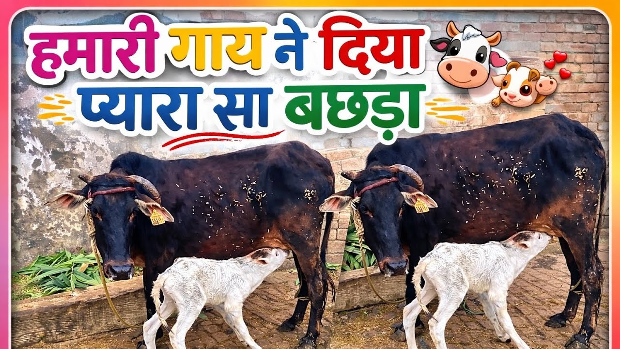 “हमारी गाय ने दिया प्यारा सा बछड़ा 🐄🐮”#dhruvkiduniya #youtubevideos 