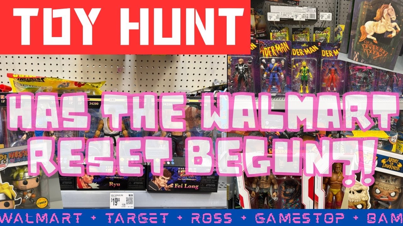 TOY HUNT | New Marvel Legends & Street Fighter @ Walmart? New Stuff @ GameStop & BAM! #toyhunt #toys