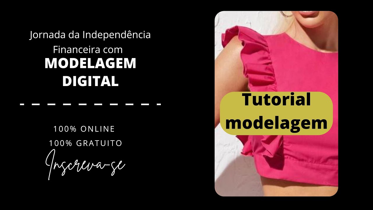 TUTORIAL MODELAGEM DIGITAL CROPPED COM FRANZIDO NO BUSTO