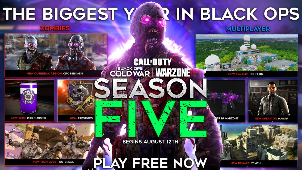 Black Ops Cold War Season 5 DLC Trailer & Early Gameplay | NEW Maps, Remasters, Operators & Zombies!