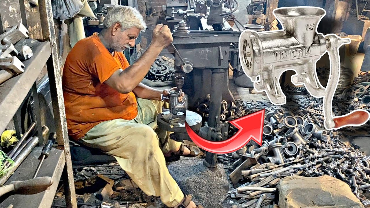 Factory Mass Production of Powerful Meat Mincer Machines