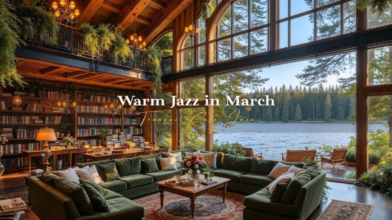 Start March with Warm Jazz | Tranquil Reading Nook Café | Peaceful Instrumentals for Relaxing Days