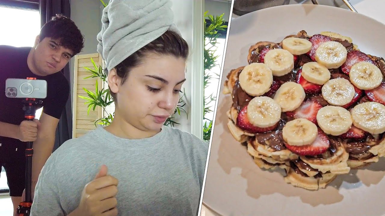 Birlikte Waffle Yapıyoruz / Bizimle Evde Bir Gün