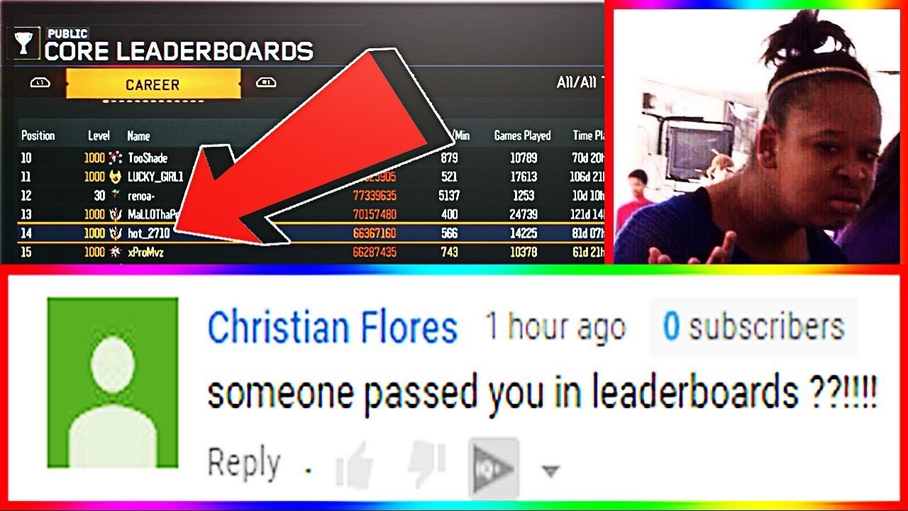 I GOT PASSED ON THE LEADER BOARDS IN BLACK OPS 3...
