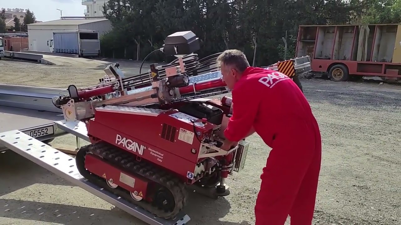 Loading the CPT/SPT penetrometer rig on a general cargo trailer 2