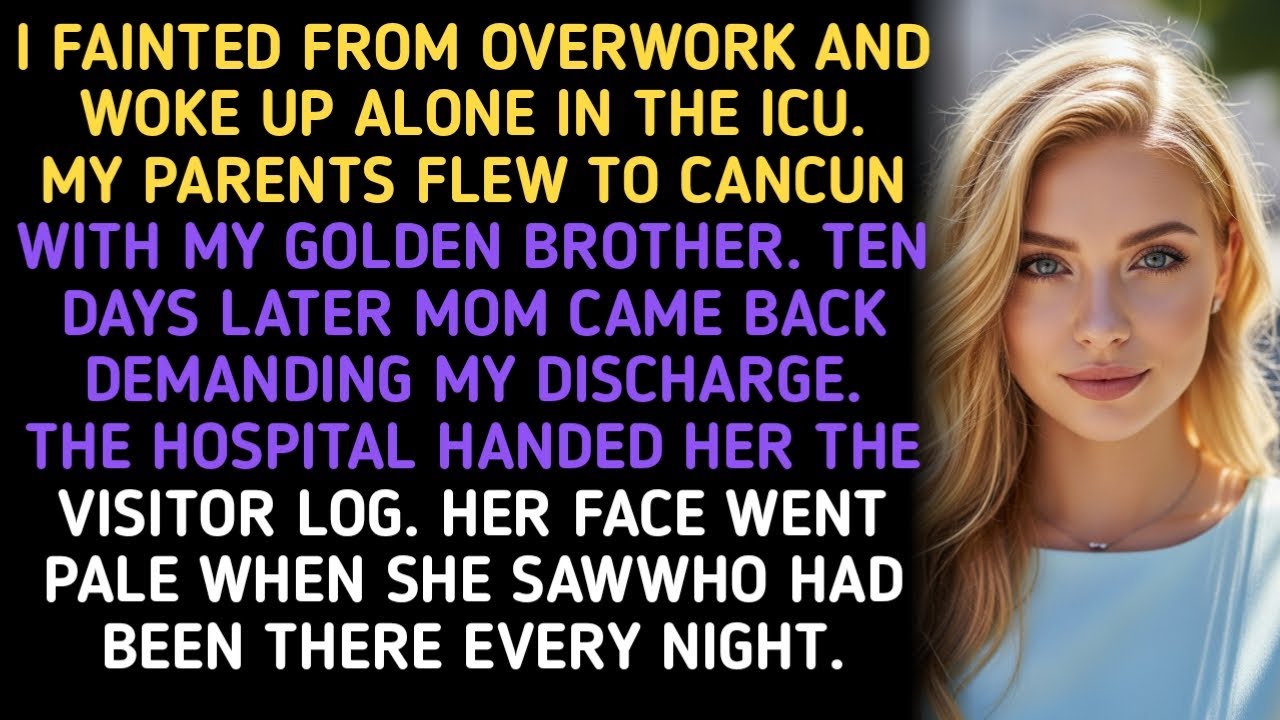 I FAINTED FROM OVERWORK AND WOKE UP ALONE IN THE ICU. MY PARENTS FLEW TO CANCUN WITH MY GOLDEN BROTH
