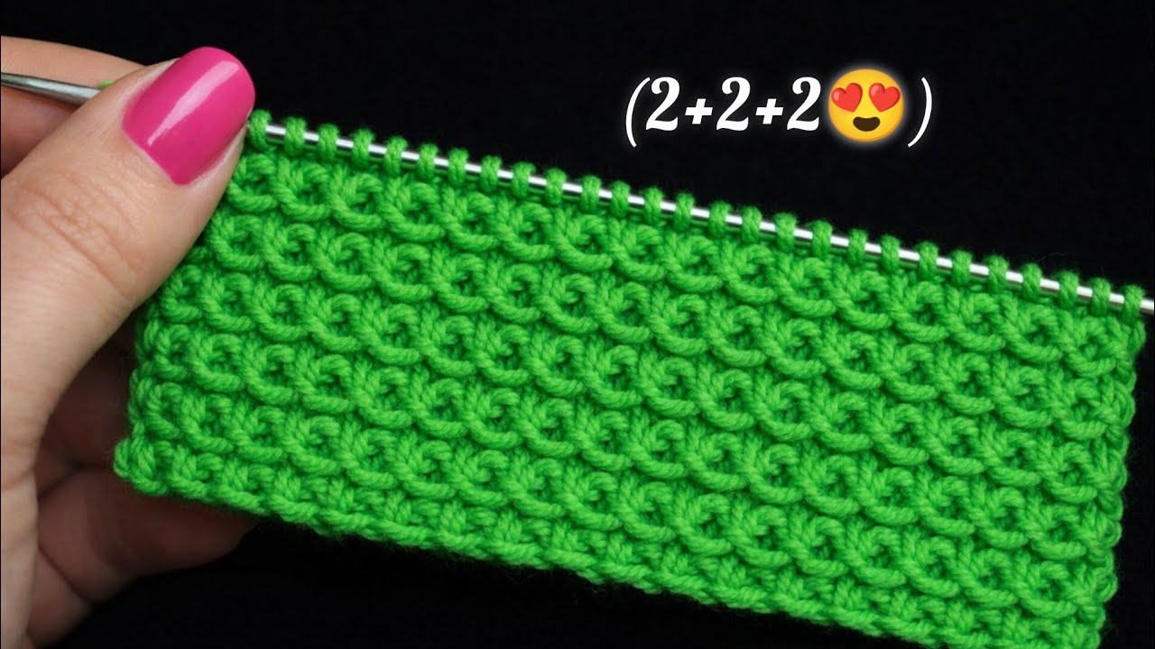 सिर्फ दो फंदों का बुनाई डिजाइन/knitting pattern for cardigan/sweater/jackets 