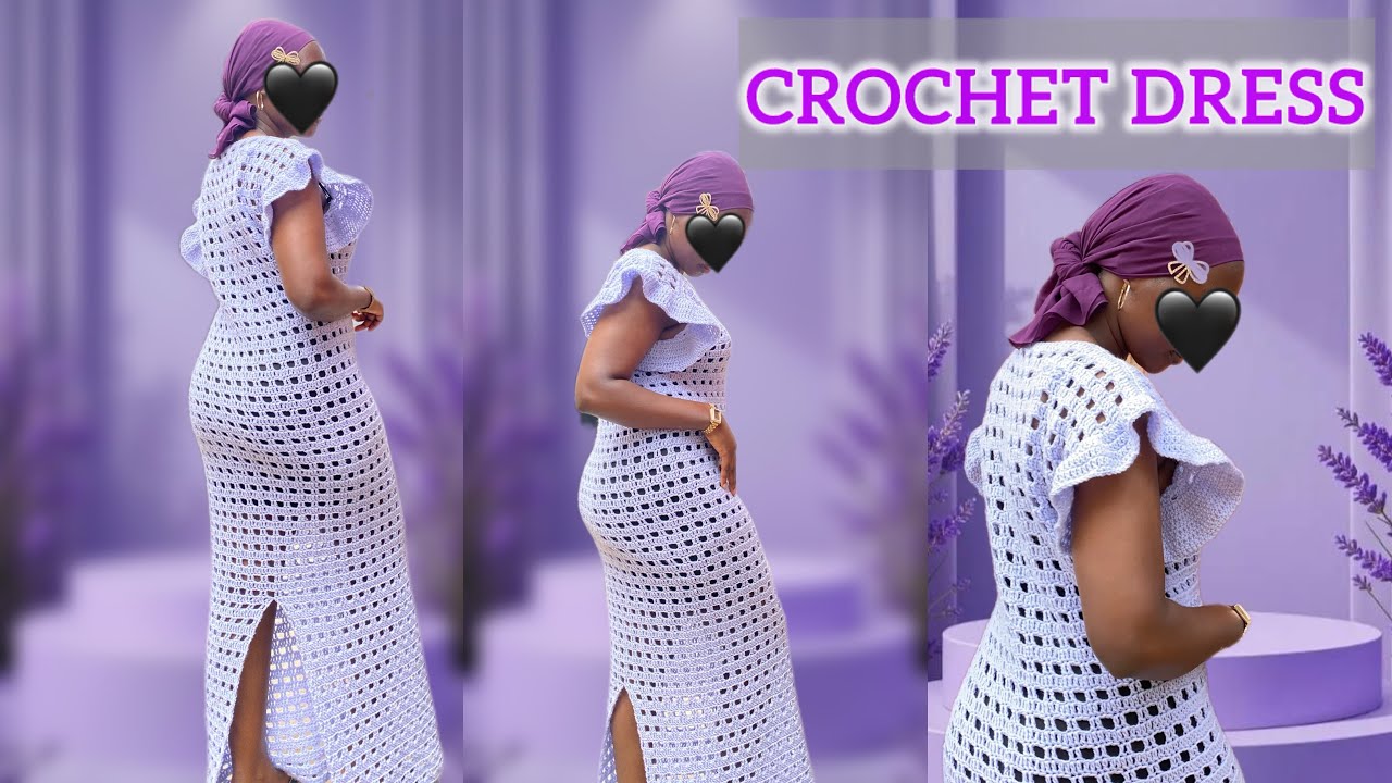  Elegant Crochet Dress Tutorial | Easy Mesh Summer Dress Pattern