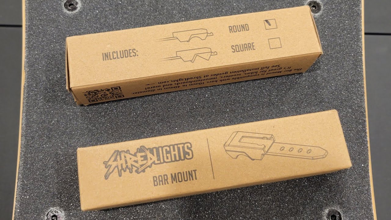 Installing the Shredlights bar mounts on the Shaboardz MTN board