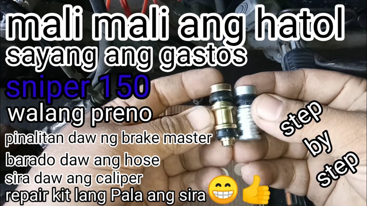 paano ayusin ang preno, rear brake sniper 150