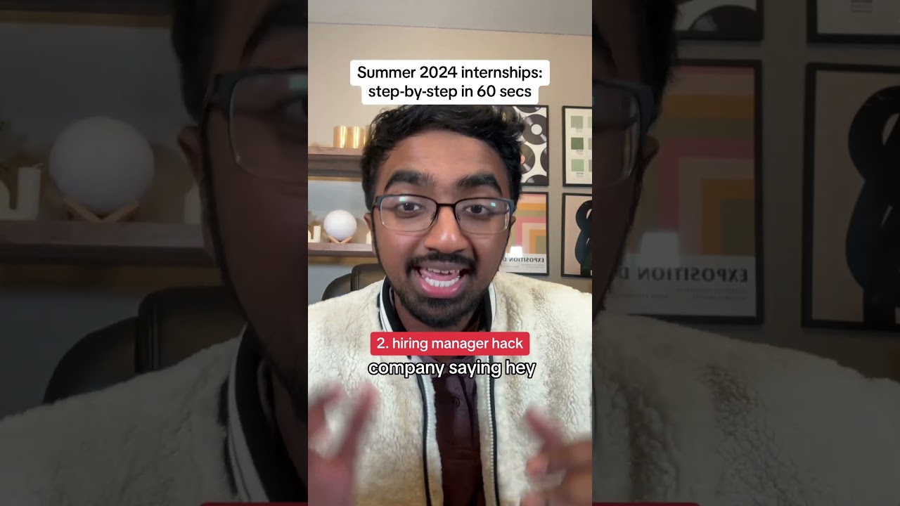 summer 2024 internship HACKS 💰