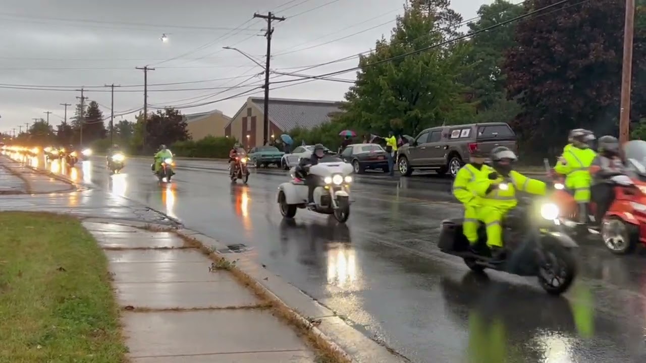 Honor Flights 50 & 51 escorted to the flightline - October 7, 2023